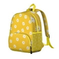 thumbnail image 2 of Artistic Daisy Backpack for Students - Waterproof & Breathable School Bag (Boho, White, Bloom), 2 of 5