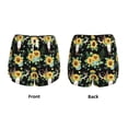 thumbnail image 3 of Balery Sunflower Skull Boho Pantalones cortos deportivos para mujer con forro y dos bolsillos, elásticos, para entrenamiento, gimnasio, yoga-Small, 3 of 7