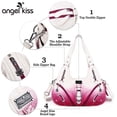 thumbnail image 3 of Angelkiss Hobo Shouder Purses for Women Crossbody Bag with Adjustable Long Straps Ultra Soft with Multiple Pockets, 3 of 5