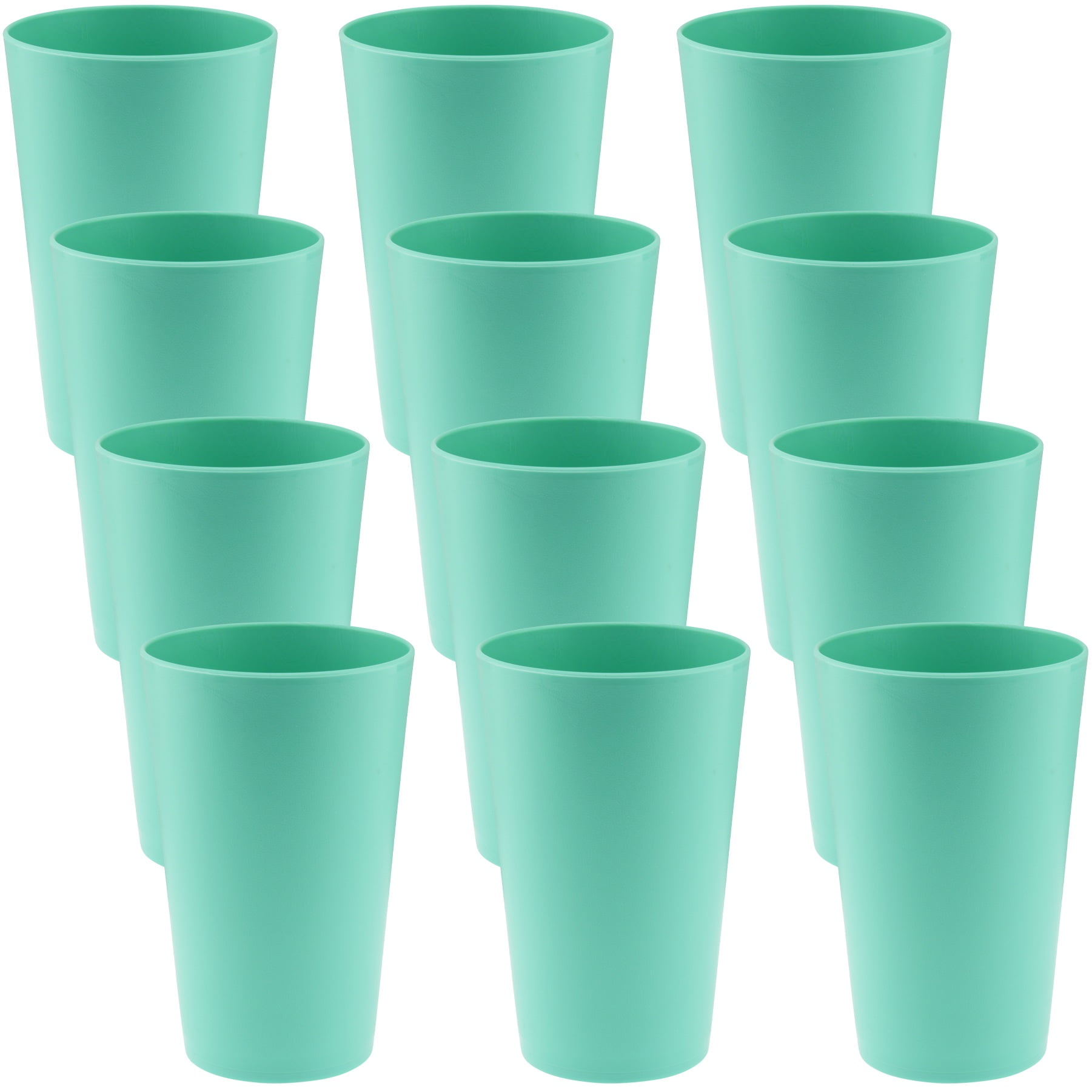 Reusable Plastic Cups (set of 4) - Blue