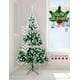thumbnail image 3 of Árbol de Navidad Nevado RED VELVET 210 cm Pino Frondoso Decoración Festiva, 3 of 6