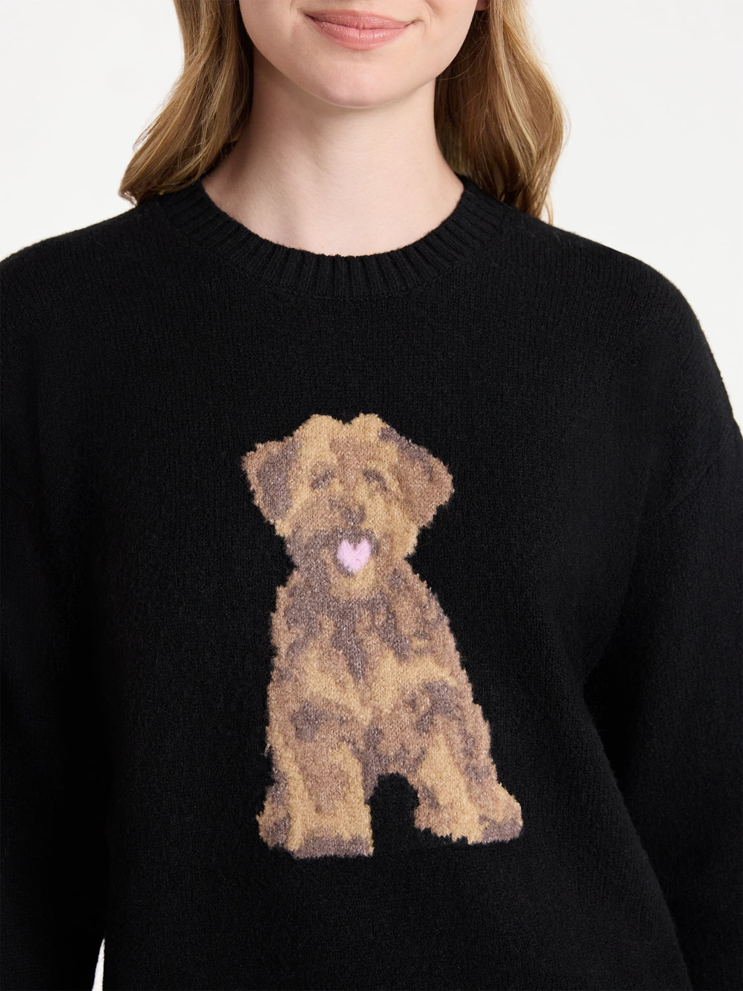 No Boundaries Fashion Icon Sweater, Midweight, Women's Sizes XXS-XXL