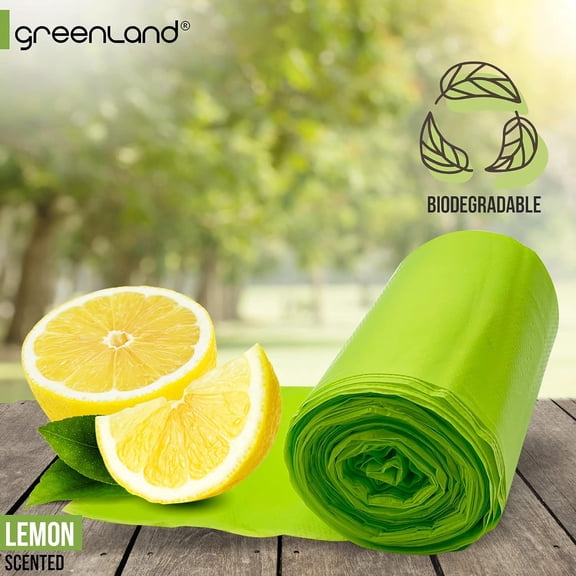 Biodegradable Diaper Pail Bags Compatible with Ubbi – Lemon Scented (75 Bags, 13 Gallons)