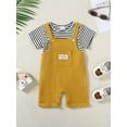 thumbnail image 5 of CARETOO Baby Boys Clothes Unisex Rompers For Baby Girls Unisex Baby Clothes 2pcs Infant Summer Overalls Outfit  6 Months-3T Jumpsuit Set, 5 of 14