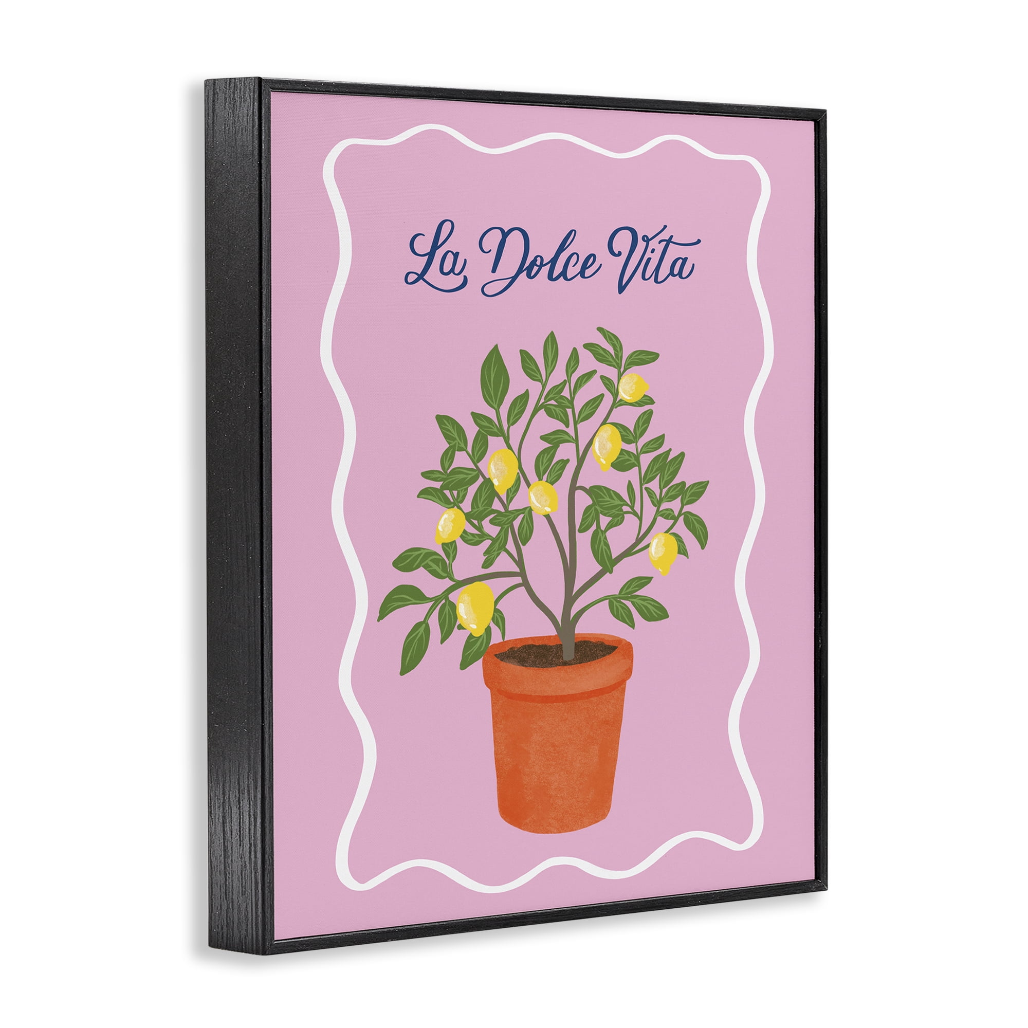Stupell Industries Dolce Vita Lemon Tree Black Framed Giclee Art, design by Be Ni La