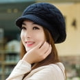 thumbnail image 2 of LNGOOR Plush Lined Warm Hats with Ear Flaps  Elastic Fit  Plush Lining  Fashionable Autumn and Winter Knitted Beret - Solid Color Design Combines Fashion and Function, 2 of 6