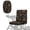 Brown Black Paw Print, variant on COEQINE Electric Wheelchair Slipcover Dustproof Mobility Scooter Seat Cover Elastic Edge & Adjustable Buckle, Decorative Seat Cover for Elderly Disable, Modern Monstera Red Blue