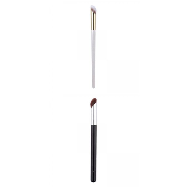 2 brochas de maquillaje para corrector, brocha correctora de círculos oscuros para ajuste Baoblaze Pincel de maquillaje corrector