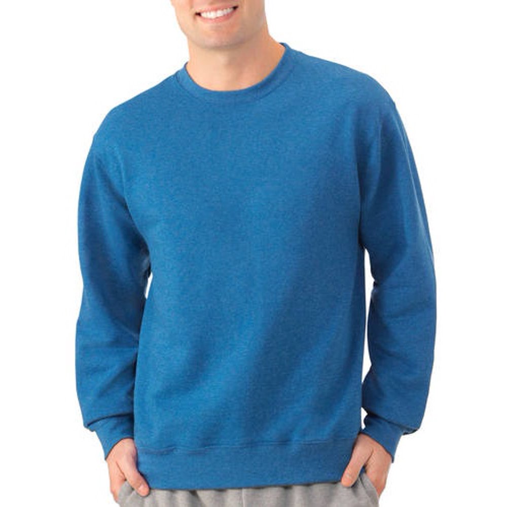 Fruit of the loom men's fleece crew sweatshirt Clearance