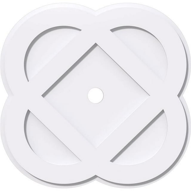Ekena Millwork CMP32CE-03000 32 in. OD x 3 in. ID Square Charlotte Architectural Grade PVC Contemporary Ceiling Medallion