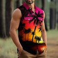 thumbnail image 6 of Noric Men's Sleeveless Hawaiian Shirt Print Button Up Tank Tops Loose Fit Beach Vest for Summer Holiday, 6 of 6