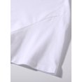 thumbnail image 7 of Men's casual 100% cotton t-shirt with 'Mumtine' graphic - short sleeves, crew neck, lightweight | White geometric graphic with yellow and green accents, 7 of 7