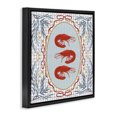 thumbnail image 2 of Stupell Industries French Country Prawn Trio on Blue Gingham Black Floating Frame Canvas Art, 18 x 18, by Vero Illustrates, 2 of 8