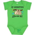 thumbnail image 3 of Inktastic My Godmother Loves Me with Sloth and Hearts Boys or Girls Baby Bodysuit, 3 of 5
