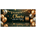 thumbnail image 2 of Decorative Design Retirement Banner Cheers Theme Golden Champagne Celebration For Retirement Party Event Decoration Indoor Celebration, 2 of 8