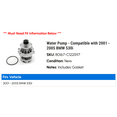 thumbnail image 2 of Water Pump - Compatible with 2001 - 2005 BMW 530i 2002 2003 2004, 2 of 2