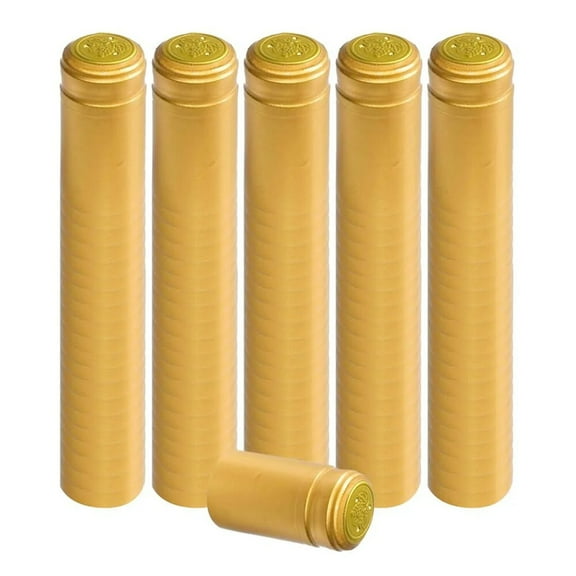 GOLD PVC SHRINK CAPSULES 100 Pack