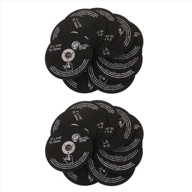 30 Piezas 3 Pulgadas 75mm Disco de Corte de Resina Disco de Corte de Fibra Hojas de Circular para Corte de Metal 75X1,6X10mm