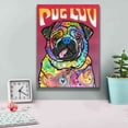 thumbnail image 4 of Epic Graffiti 'Pug Luv' by Dean Russo, Giclee Canvas Wall Art, 12"x16", 4 of 8