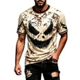 thumbnail image 3 of CONZONE Mens Halloween T-Shirts Graphic Tees for Men Short Sleeve Crew Neck Fashion Tops, 3 of 3