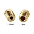 thumbnail image 2 of 3D Printer Nozzle Brass Extrude Head Mini Portable Brass Nozzle Firm Printer Thread, 0.2mm/1.75mm, 2 of 9