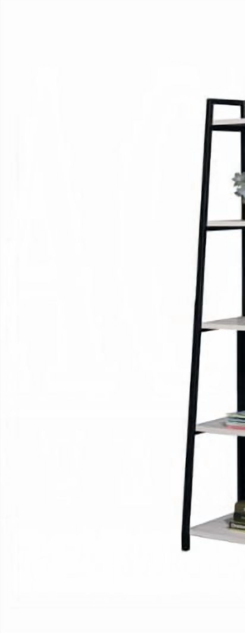 16"W Bookshelf Natural & Black Finish