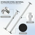 thumbnail image 3 of 2Pcs Undermount Sink Bracket Stainless Steel Sink Support Leg 16.1 to 28.3 Inch Adjustable Telescopic Support Rod Sink Repair Bracket System 660 LBS Weight Capacity for Kitchen Sink-silver-, 3 of 11