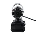 thumbnail image 1 of USB 2.0 Camera, 0. Pixels HD 360 Rotating Stand Auto White Balance Web Camera, for Office Home Laptop Desktop Silver / Red, 1 of 7