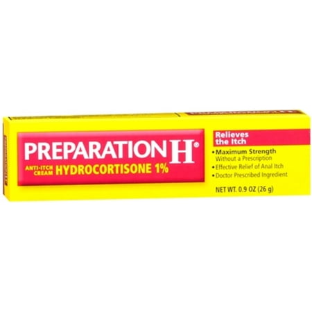 4 Pack - Preparation H Crème Anti-Itch hydrocortisone 1% 0,90 oz