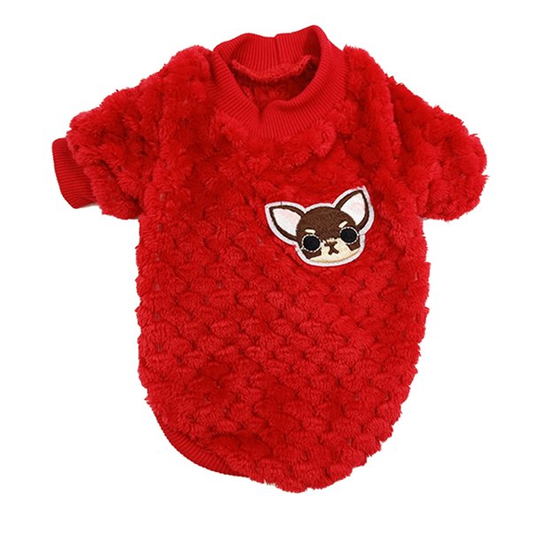 Greeniant Ropa para perros Disfraces Estilo simple Suéter multicolor para mascotas Cachorros Camisa Suavidad Mantener caliente Cachorro Chaleco Café L Ropa para mascotas Rojo XXL Greeniant PT003805-15B