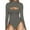 227#Grey, variant on Clothing 2025 Long Sleeve Bodysuit for Women Crew Round Neck Basic Women Clothing Body Suit Tops Leotards for Womens Jumpsuit