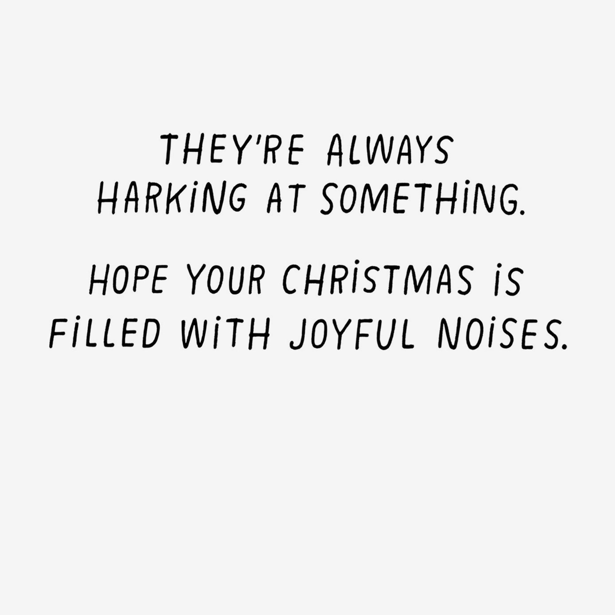 Hallmark Shoebox Funny Christmas Card (Hark, The Canine Angels Sing)