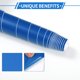 thumbnail image 4 of Unique Bargains 1 Pc Película de Envoltura de Automóvil Cubierta de Vinilo Universal Protectora Exterior Interior Azul Mate 40x152cm/1.3ft x 5ft, 4 of 7