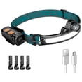 thumbnail image 1 of LáMpara de Luz de Cabeza LED Recargable, Linterna de Luz de Cabeza de 1000 LúMenes con Sensor de Movimiento, con 4 Clips de Casco para Acampar, Senderismo, 1 of 5