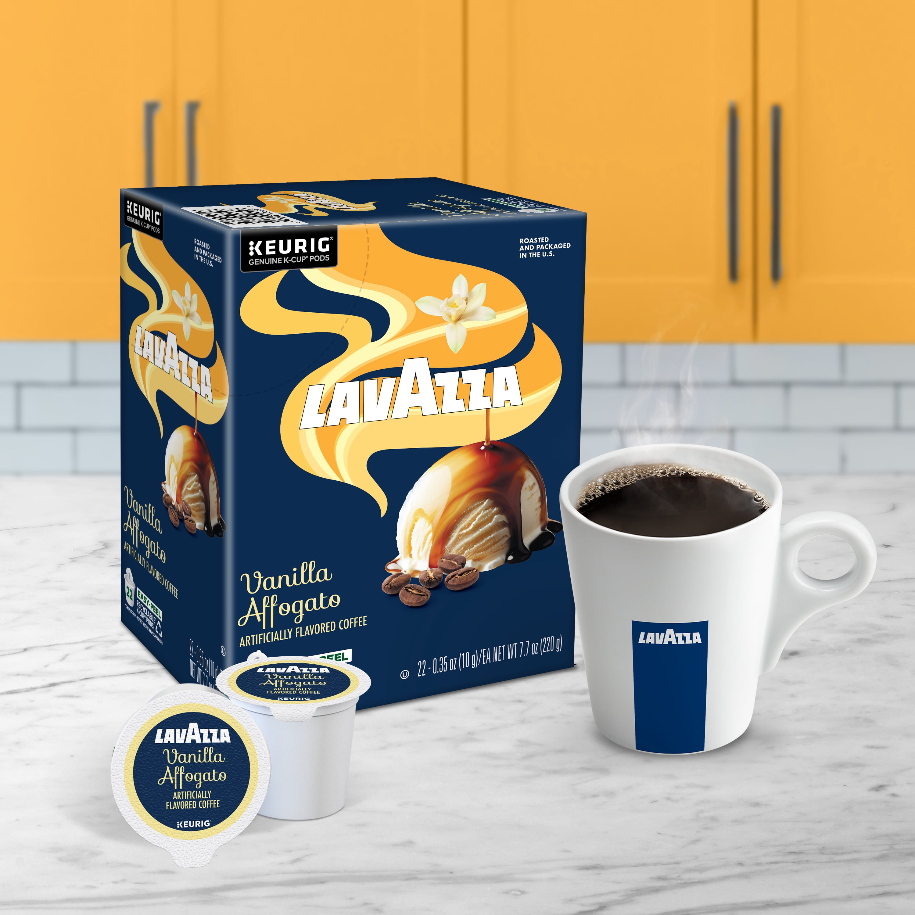 Lavazza Vanilla Affogato Keurig K-Cup® Pods, Light-Medium Roast, 100% Arabica (88 Pods)