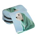 thumbnail image 4 of Rateoe Dog Wrapped in Towel Pattern Double Clamshell Pen Case, Storage Organizer with Two Zipper Compartments– Holds Up to 50 Pencils & Pens, 4 of 7