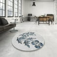 thumbnail image 4 of Ahgly Company Machine Washable Indoor Rectangle Transitional White Smoke Area Rugs, 6' x 9', 4 of 7