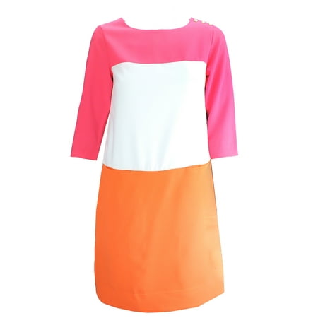 Tommy Hilfiger Pink 3/4-Sleeve Shift Dress Msrp: