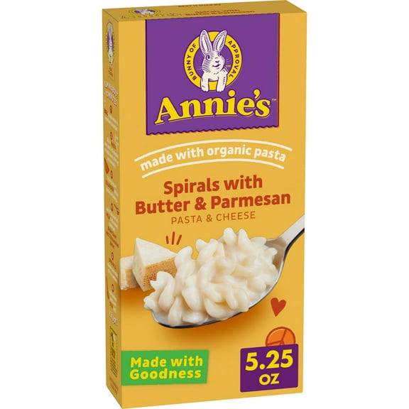 Annie's Spirals with Butter Parmesan Mac and Cheese - 5.25oz - Pack of 2