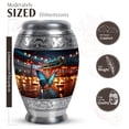 thumbnail image 2 of JAGASY Butterfly Memorial Urn for Human Ashes Adult Men and Women – 3 Inch Tiny Keepsake Blue Urns for Ashes for Mom – Blue Butterfly Urns for Sister & Brother 10 Inch (1 Large, 4 Mini), 2 of 7