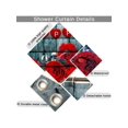 thumbnail image 2 of Bathroom Sets With Shower Curtain And Rugs, 3Pcs Rose Bathroom Shower Curtain Set With Rugs (Happy), Incl 71'' X 71'' Polyester Shower Curtain, 12 Hoo, 2 of 5