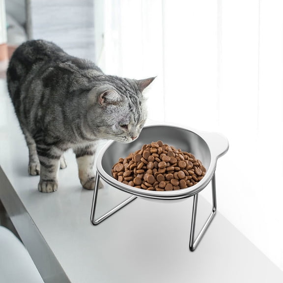 Stainless Steel Elevated Dog and Cat Bowl Pet Food Water Bowl with Non Slip Base Raised Feeder for Small Medium Large Pets Durable Metal Feeding Bowl Easy Clean Pet Dining Accessories