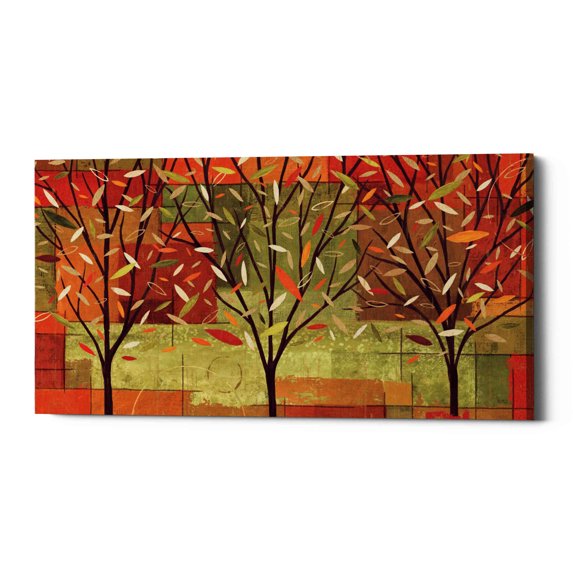 Epic Graffiti 'Watercolor Forest II' by Veronique Charron, Canvas Wall Art, 40"x20"