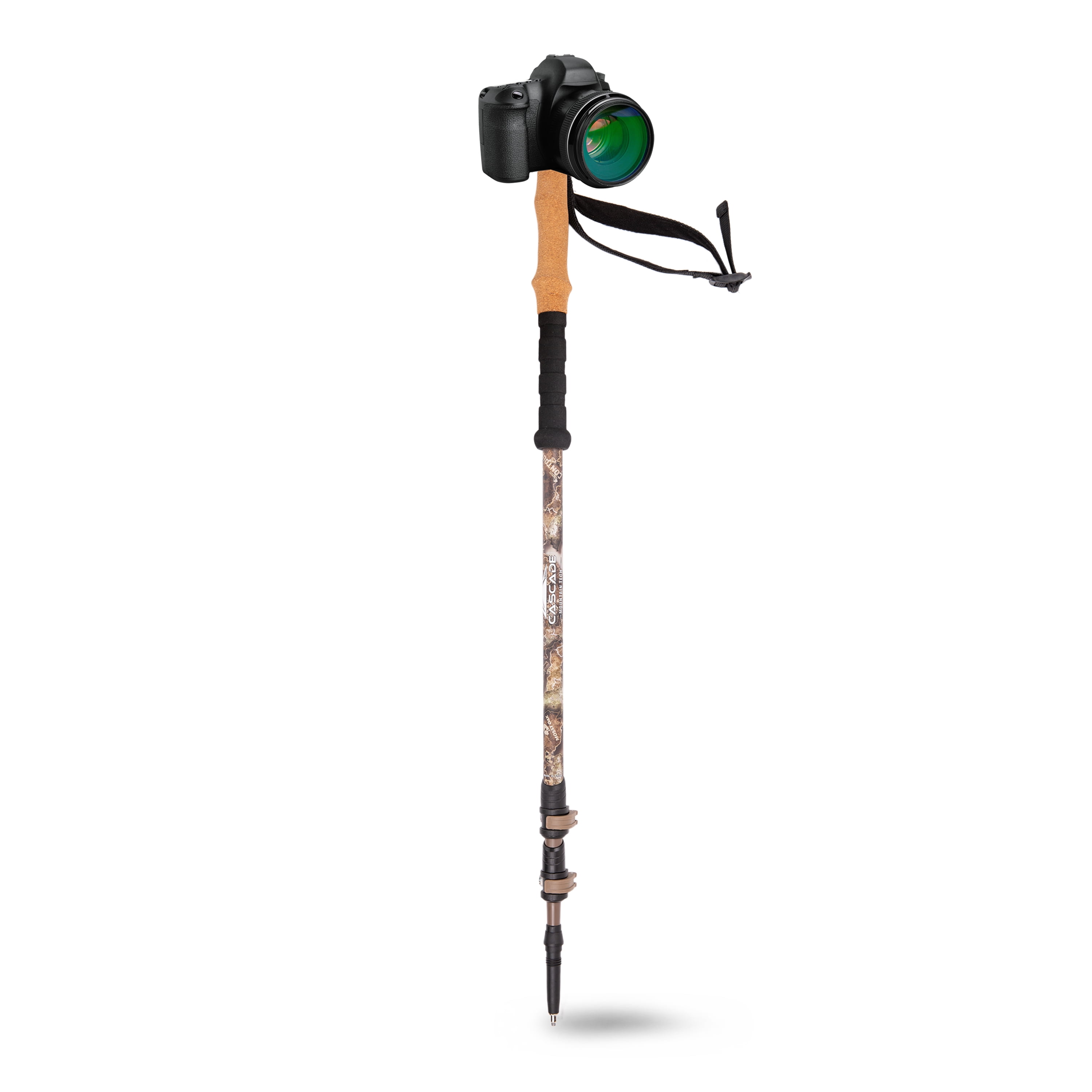 Cascade Mountain Tech Mossy Oak Elements Contour Pattern Carbon Fiber Monopods