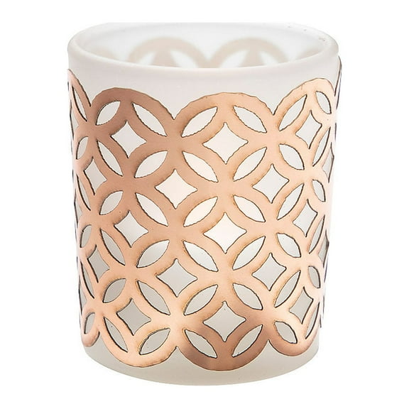 Fun Express Rose Gold Foil Laser-Cut Votive Candle Holder Wrappers - 50 Pc.