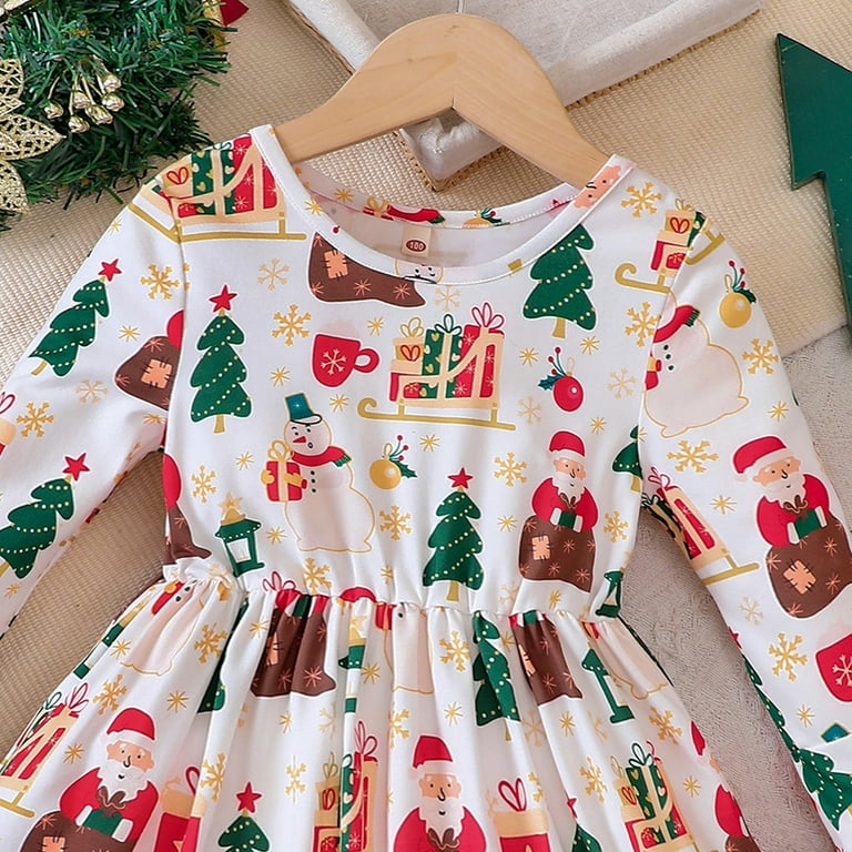 14/16 christmas dress FhsagQ Dresses Girls Christmas Dresses Size 14-16 Fancy Kids Toddler Girls Christmas Trees Deer Print Christmas Long Sleeve Party Princess Dress Sky Blue 8-9 Years