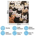 thumbnail image 2 of Colorful Cat Pattern Dishwasher Magnet Cover Decorative Sticker for Home Cabinet Kitchen 23" x26", 2 of 5