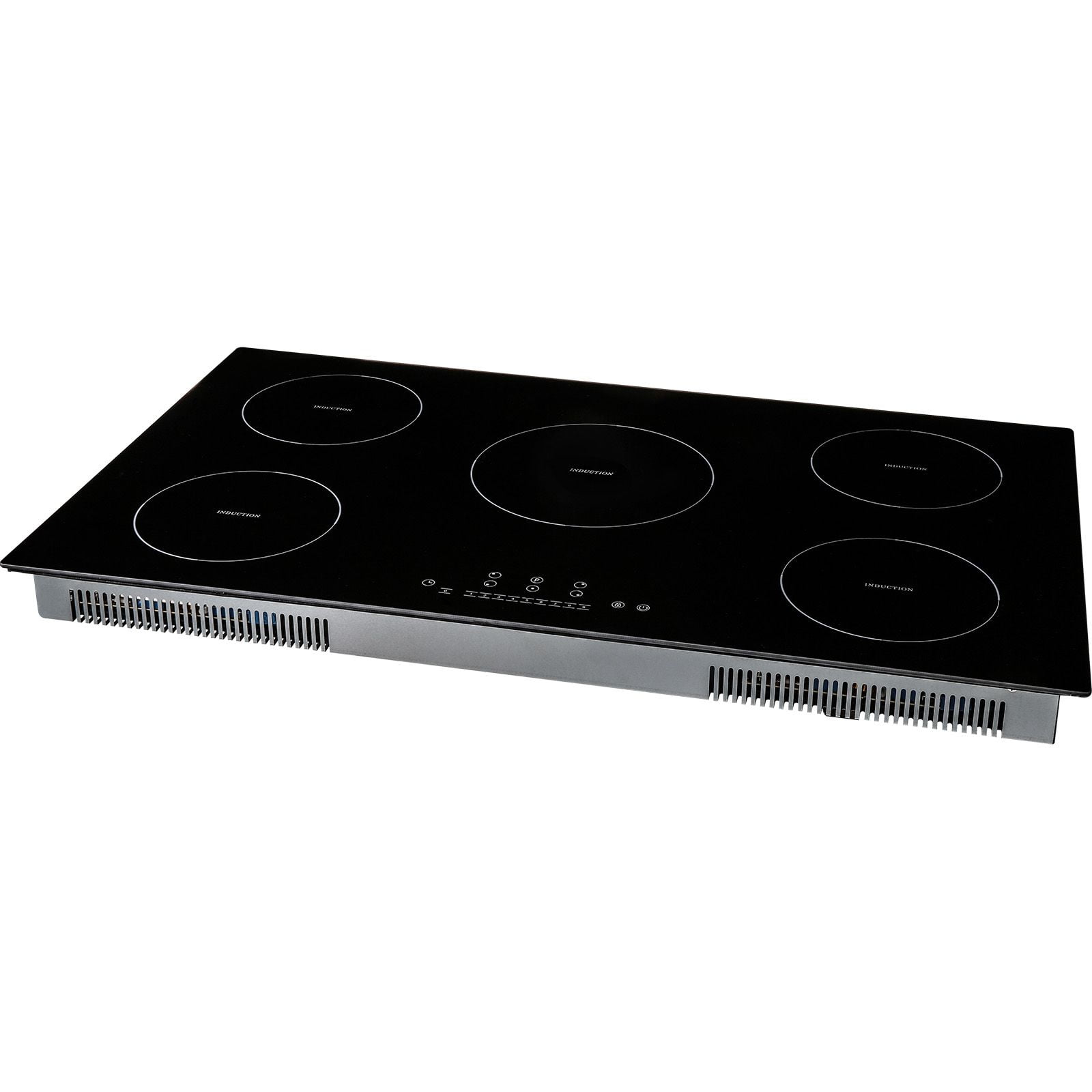 5-Burner 36" Magnetic Induction Cooktop, 9200W High Power, 9-Level Heating, Child Safety Lock