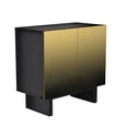 thumbnail image 2 of Newboti Furniture Modern Matte Black 2-Door Accent Cabinet with Gold Wire Mesh & Push-to-Open BN.6856, 2 of 7