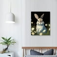 thumbnail image 4 of COMIO  Brown Bunny Wild Flowers Canvas Wall Art Animal Picture Farmhouse Wall Decor Modern Bunny Lover Prints Artwork Watercolor Poster For Bedroom Home Livingroom, 4 of 5